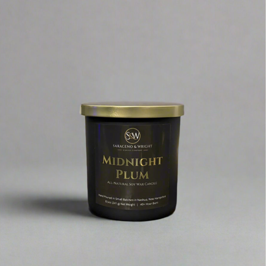 Midnight Plum - 8.5oz All-Natural Soy Wax Candle