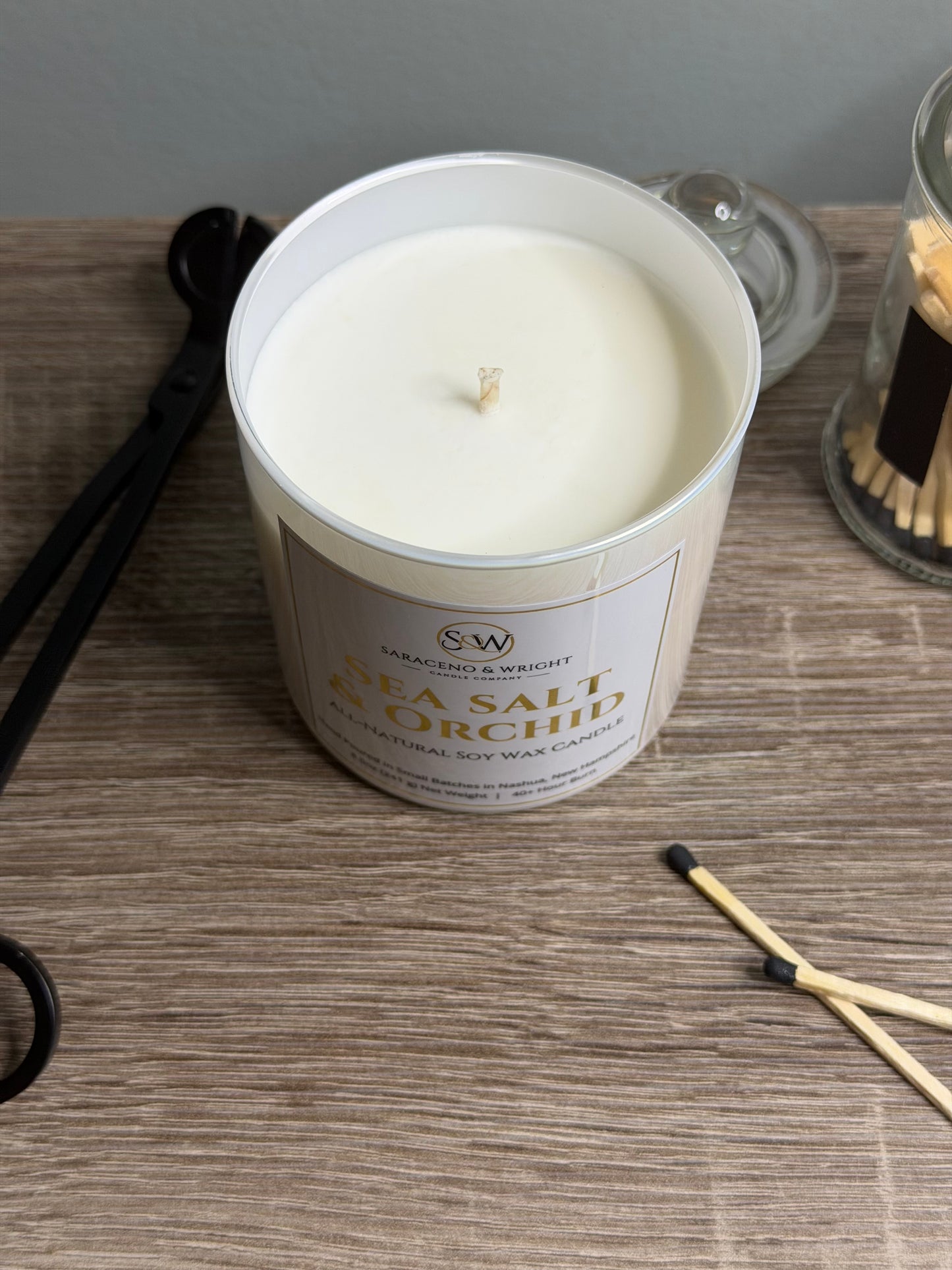 Sea Salt & Orchid - 8.5oz All-Natural Soy Wax Candle