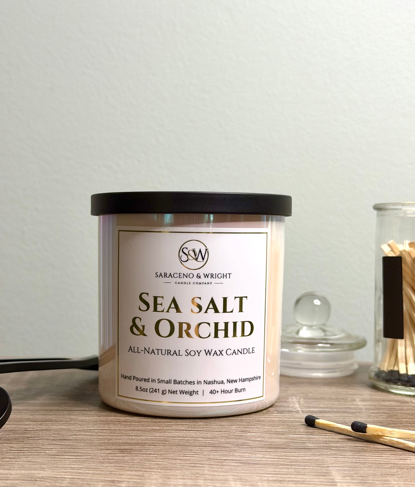 Sea Salt & Orchid - 8.5oz All-Natural Soy Wax Candle