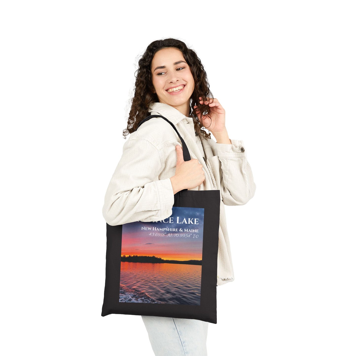 Province Lake Sunset Tote (Two-Sided Print)