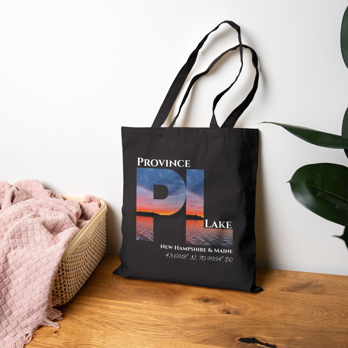 Province Lake Sunset Tote (Two-Sided Print)