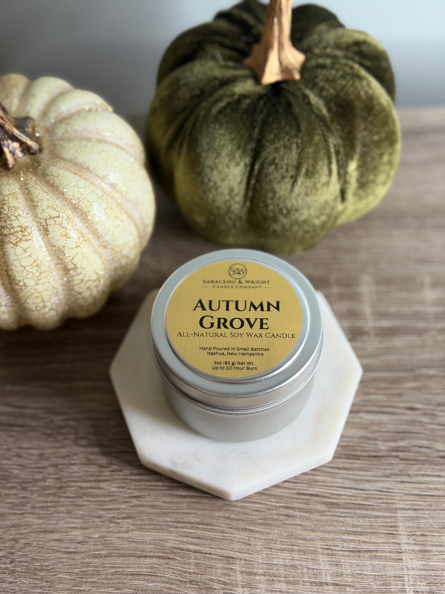 3.5 oz Candle Tin -  All- Natural Soy wax candles