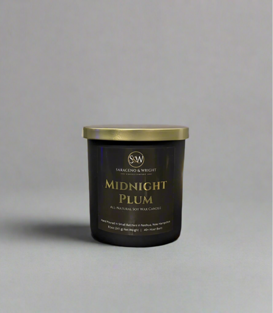 Midnight Plum - 8.5oz All-Natural Soy Wax Candle