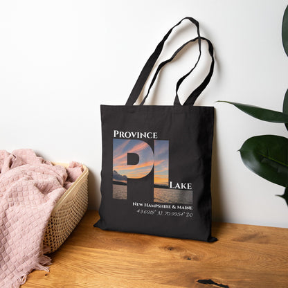 Province Lake Sunset Initials Tote