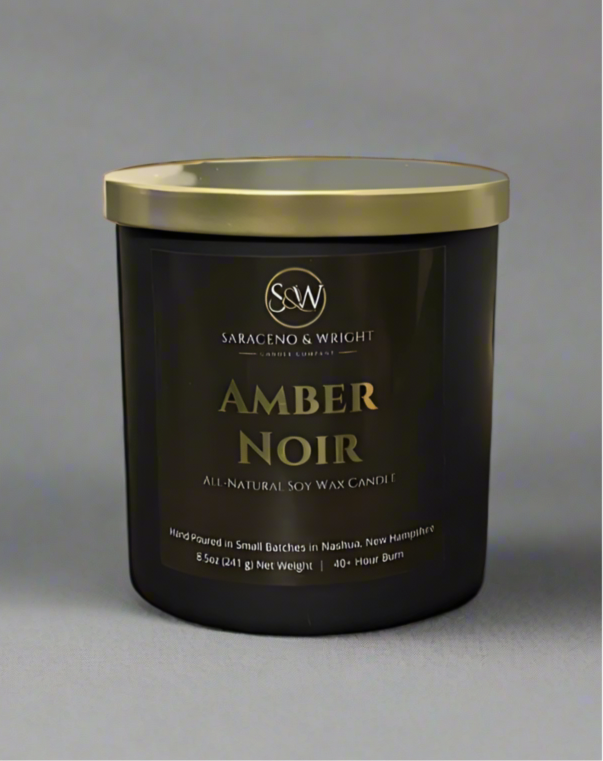 Amber Noir - 8.5oz All-Natural Soy Wax Candle