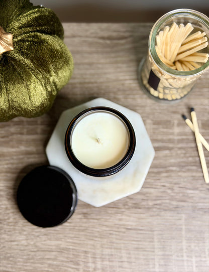 Autumn Grove 3.5 oz Amber Jar - All Natural Soy wax candle
