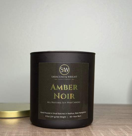 Amber Noir - 8.5oz All-Natural Soy Wax Candle