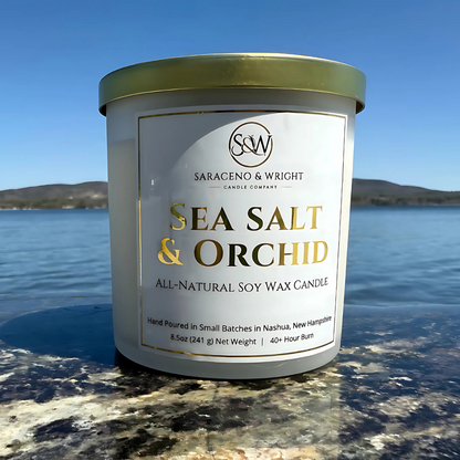 Sea Salt & Orchid - 8.5oz All-Natural Soy Wax Candle