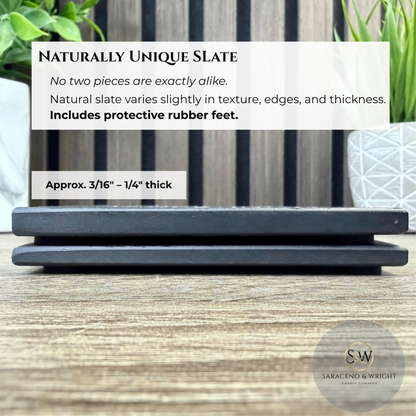 Meet Me Where the Dock Ends - Slate Coasters